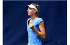 BIRMINGHAM, ENGLAND - JUNE 10:  Naomi Broady of Great Britain celebrates winning a point during her first round match against Barbora Zahlavova Strycova of the Czech Republic on day two of the Aegon Classic at Edgbaston Priory Club on June 10, 2014 in Birmingham, England.  (Photo by Tom Dulat/Getty Images)